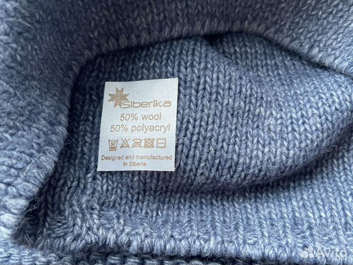 Комплект шапка и большой обьемный снуд