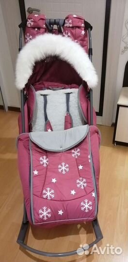 Детские санки коляска pikate