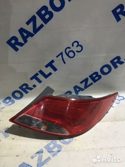 Фонарь задний hyundai solaris 1 рест 1.4 мт седан