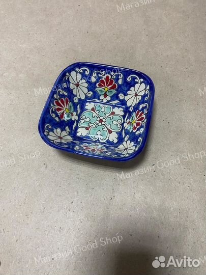 Салатница квадратная Риштанская Керамика