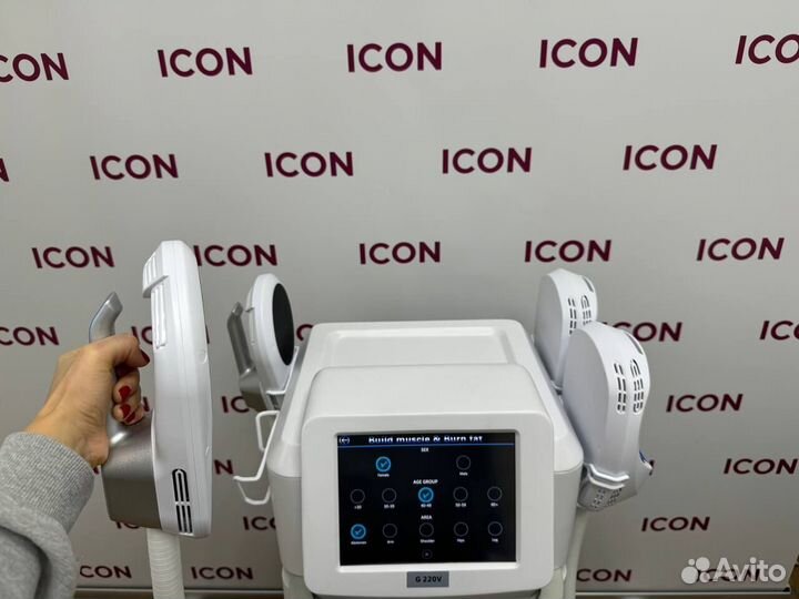 Аппарат для коррекция фигуры EMS, роликовый массаж, омоложение, похудение в рассрочку