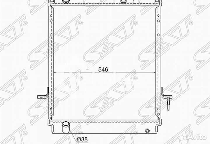 Радиатор isuzu ELF NQR75 4HF1\4HK1 12/bogdan E-3