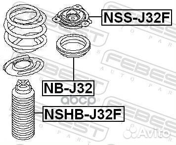 Nshb-J32F Пыльник амортизатора nissan teana/murano