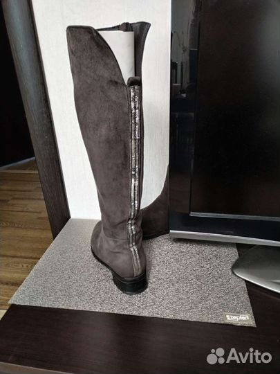 Сапоги батфорты натуральная замша