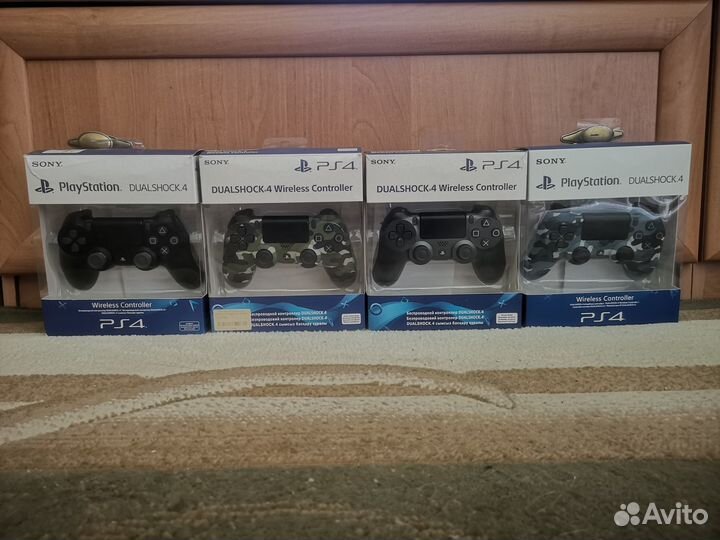 Оригинальные геймпады для PS4 в коробках