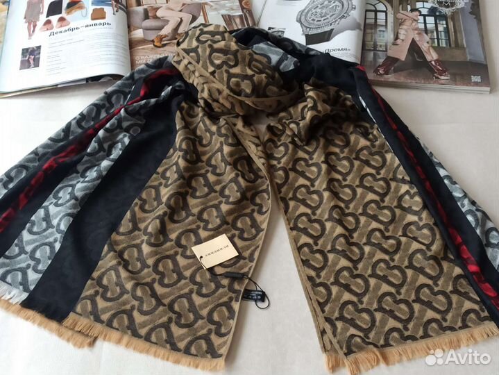 Палантин Шарф Burberry Кашемир двусторонний новый
