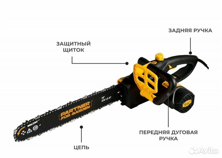 Электрическая цепная пила partner