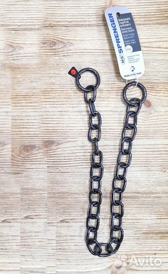 Ошейник-цепь из черной нержавеющей стали Sprenger