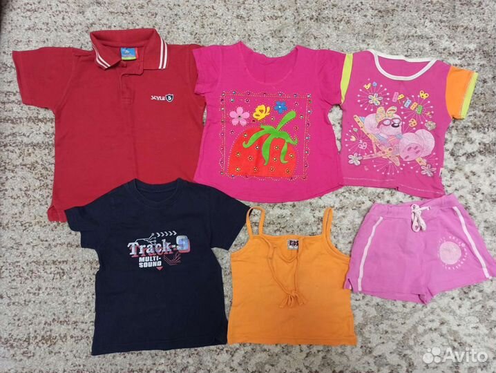 Вещи пакетами для девочки на 3-4 года 98-104 много
