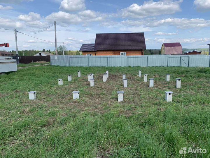 Фундамент дома 6*9 на жб сваях