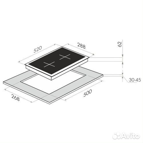Варочная панель maunfeld EVI.292-WH