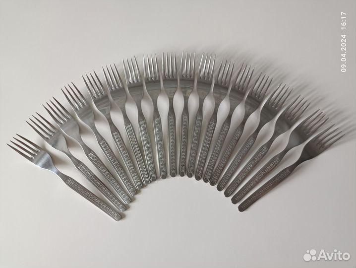 Вилки ложки ножи Цветы, СССР