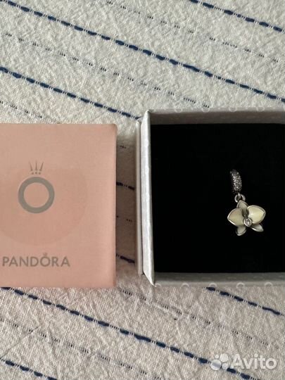 Pandora шарм подвеска орхидея