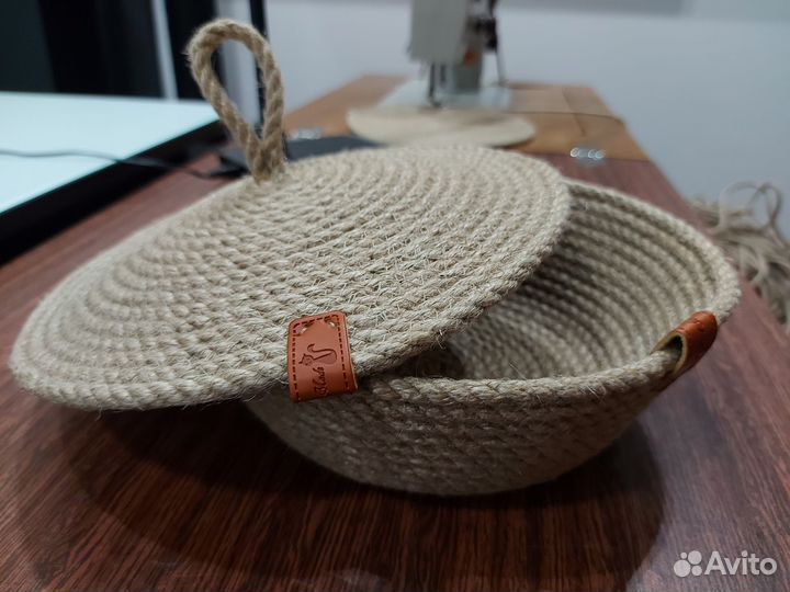 Корзина из джута