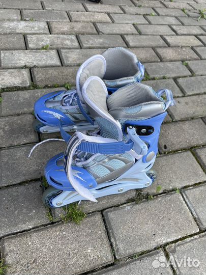 Роликовые коньки детские с защитой