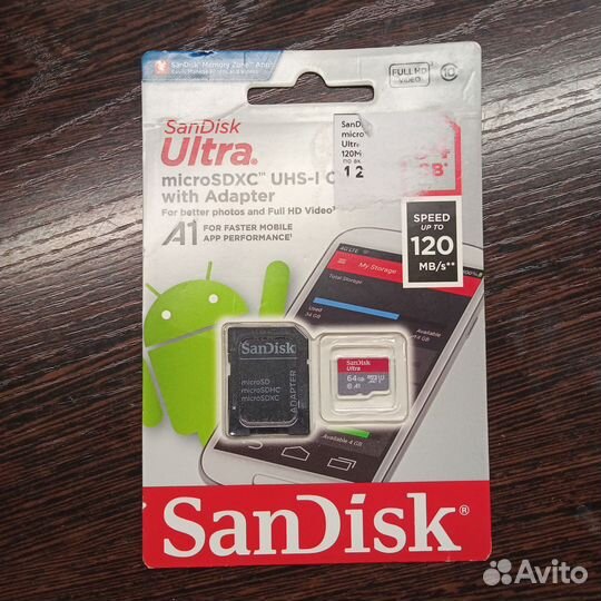 Карта памяти micro sdxc SanDisk