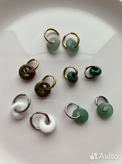 Серьги бублики