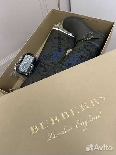 Резиновые сапоги burberry 38 размер