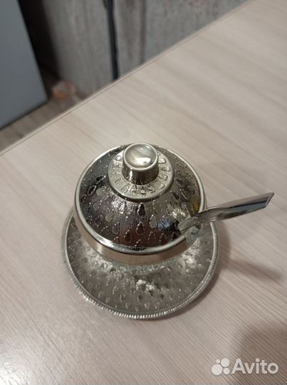 Соусница СССР винтаж, мельхиор