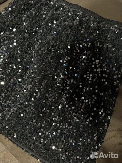 Юбка с пайетками