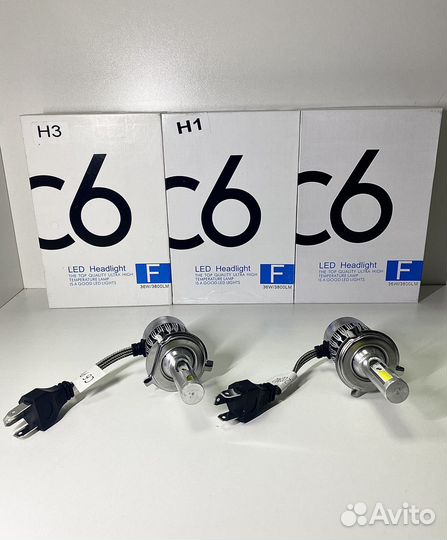 Лед лампы C6 H1 H3 H4