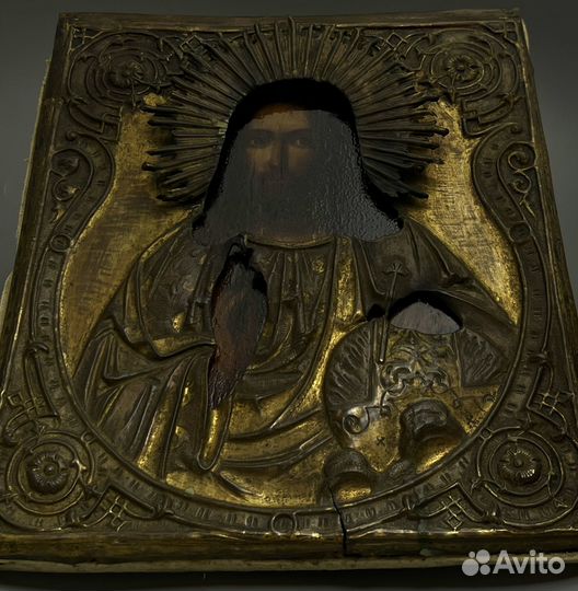 Икона старинная господь вседержитель