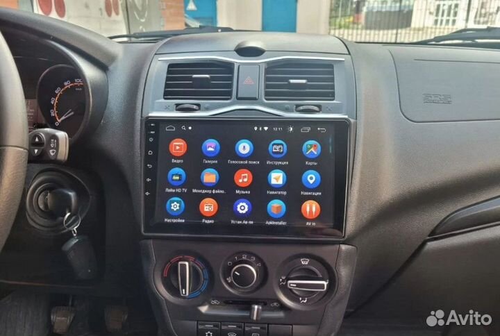 Магнитола 2 din android 9 дюймов для LADA granta