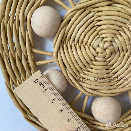 Плетенное панно набор из 3 шт