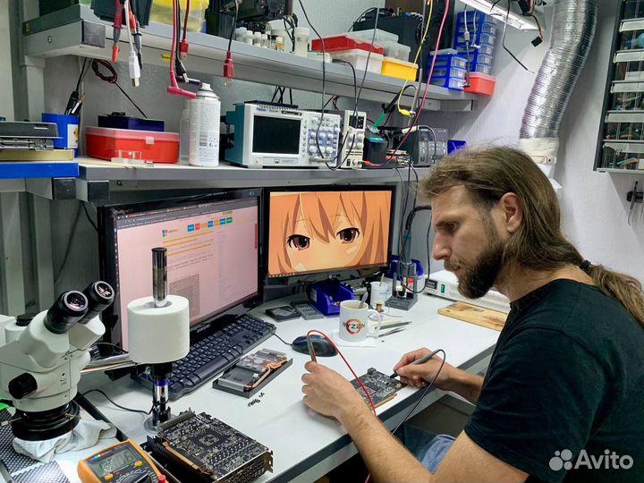 Обслуживание видеокарт и ноутбуков