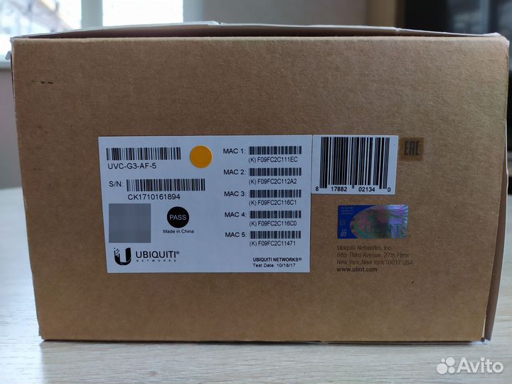 UniFi Video Camera G3 AF (комплект из 5 шт)