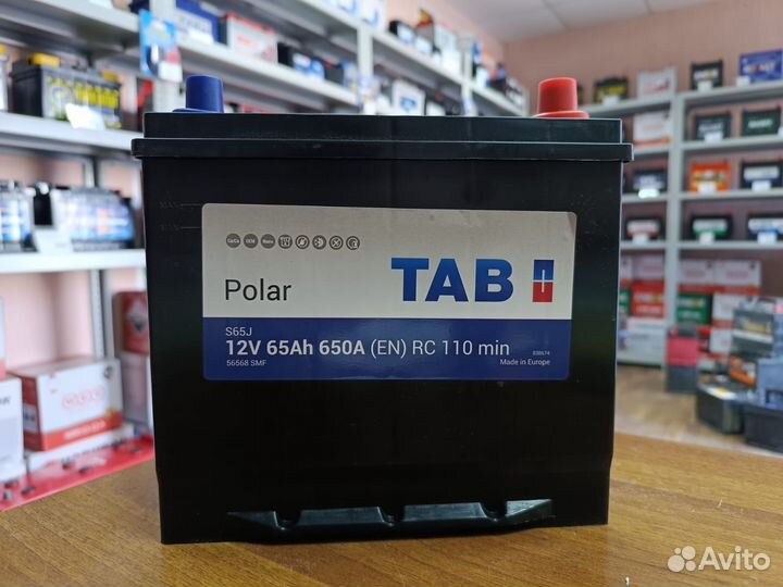 Аккумулятор 65 Ач Tab на Тойоту Лексус Инфинити