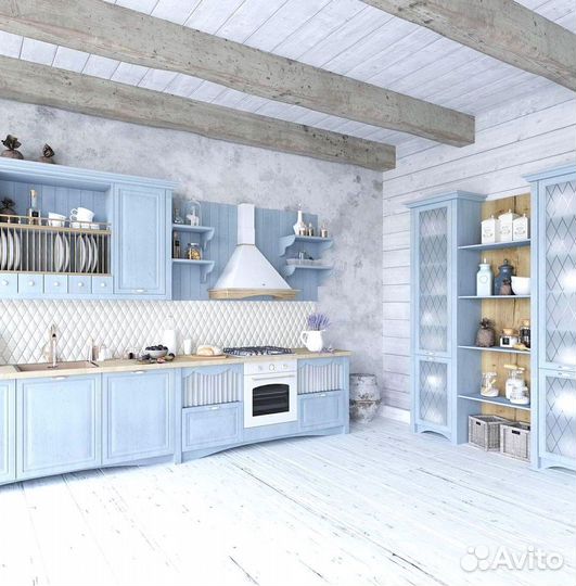 Прямой кухонный гарнитур AGT фасады