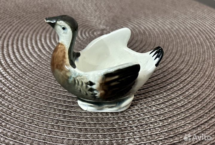 Солонка «Утка» Казарка зик Конаково СССР