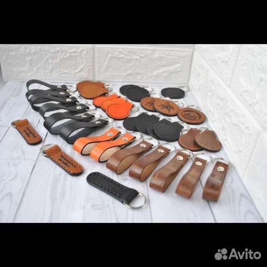 Брелки из натуральной кожи