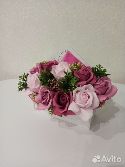 Букет из мыльных роз к 8 марта