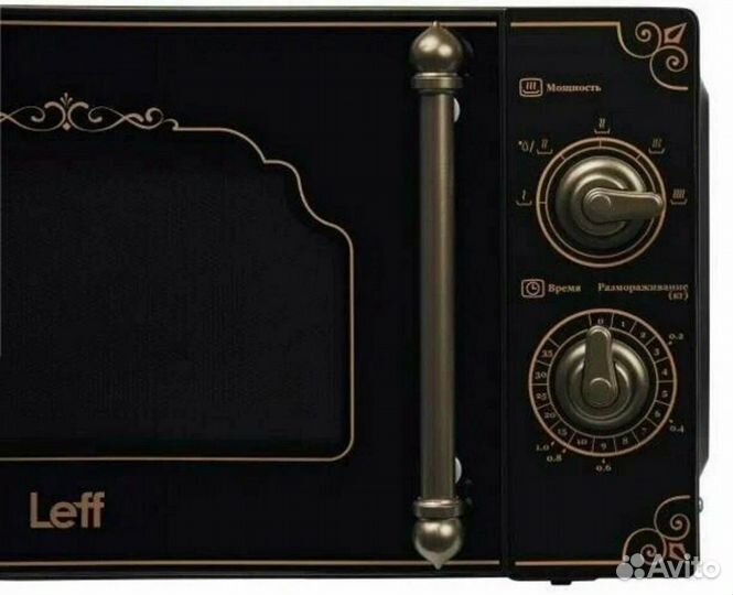 Микроволновая печь leff 20MM729B черный ретро