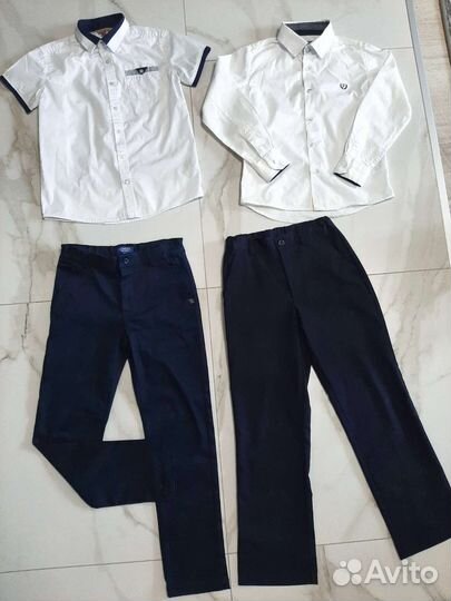 Брюки, рубашки, пакетом для школы, для мальчика