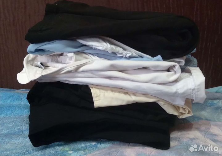 Школьная форма чёрная,блузки, брюки, пиджак128-134