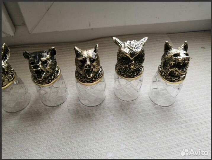 Стопки перевертыши хрустальные 