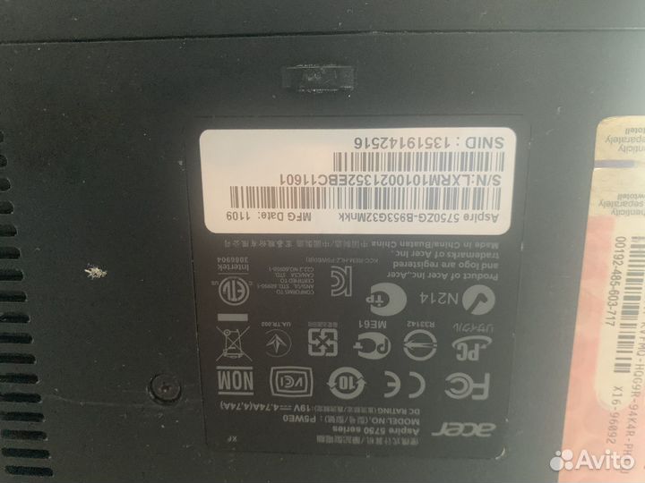 Ноутбук Acer