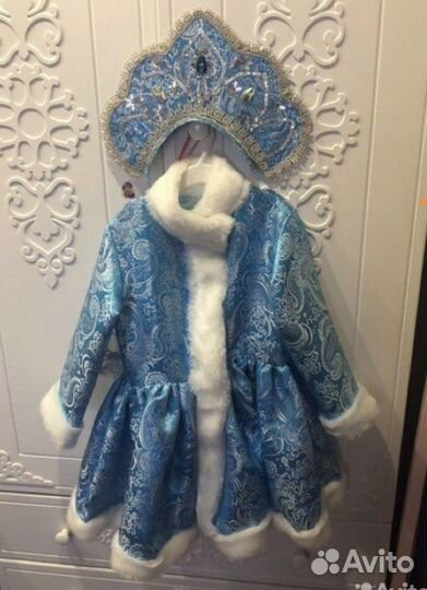 Костюм Снегурочки с кокошником