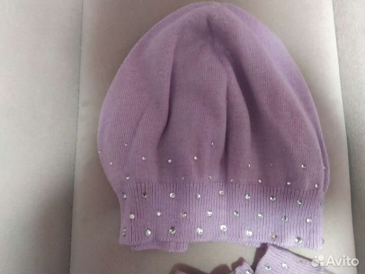 Шапка и шарф женский