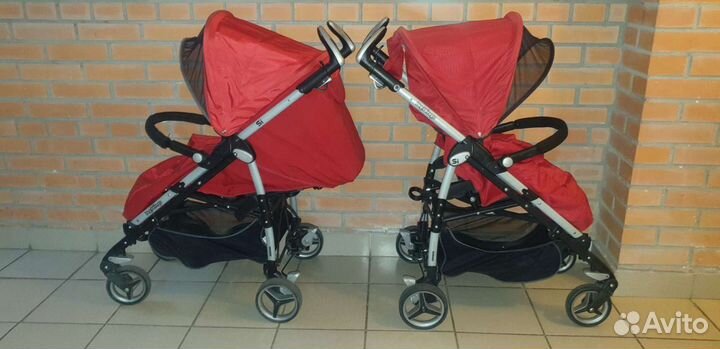 Коляска Пег перего Си Италия красные