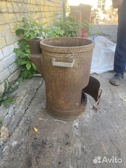 Печка буржуйка на дровах и на отработке