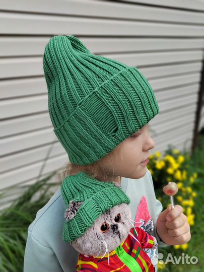 Шапка 100 меринос ог 54-57 см