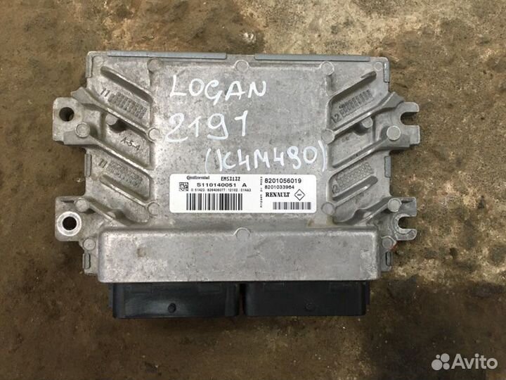 Блок управления двигателем Renault Logan LS1Y K4M