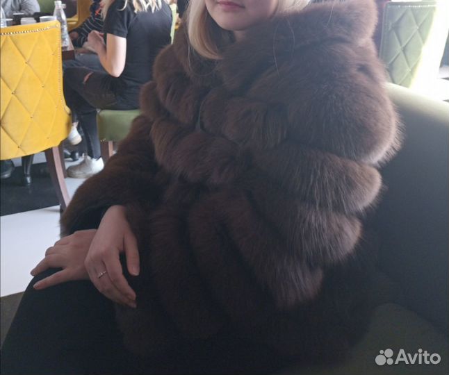 Шуба песец трансформер 44