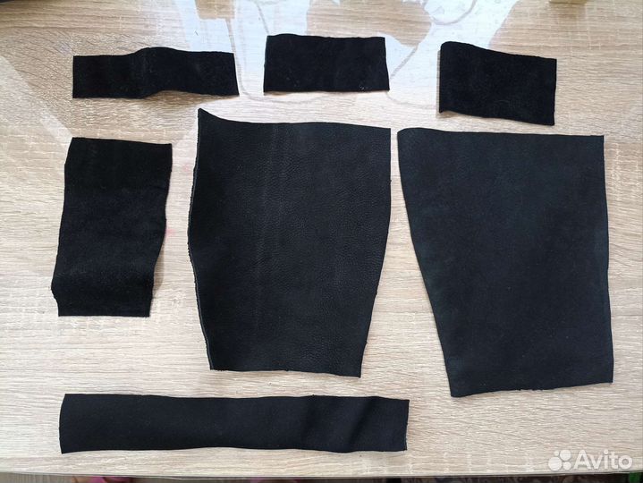 Лоскуты кожи нубук для рукоделия