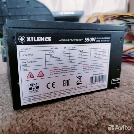 Как новый. Xilence 550w red wings