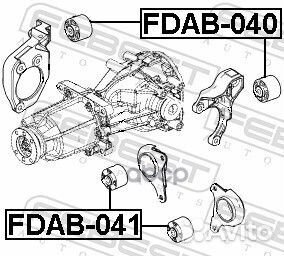 Сайлентблок задн дифференциала ford explorer V